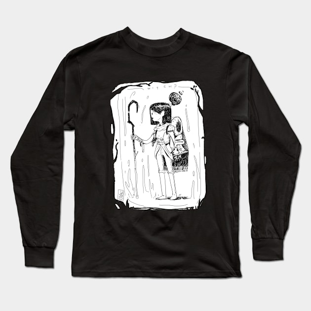 Forest Witch Long Sleeve T-Shirt by Moodigfx